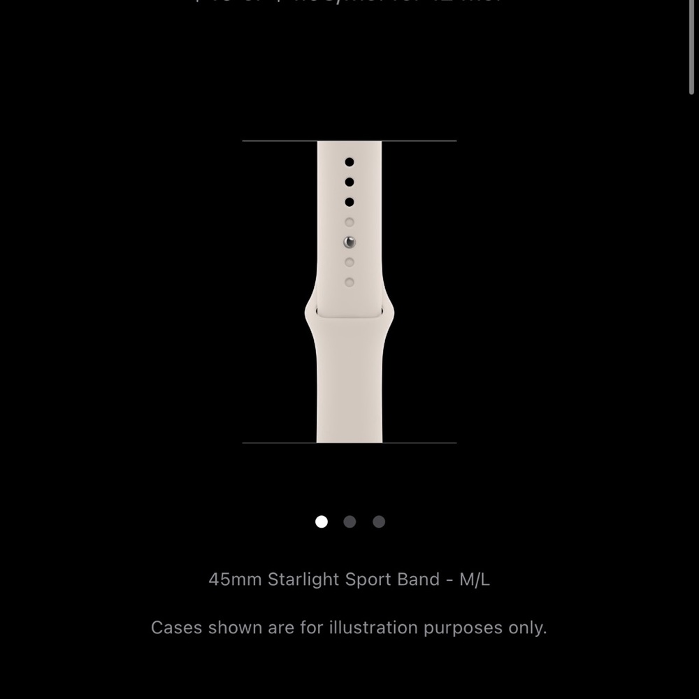 Apple Watch Starlight Band 45 mm M/L